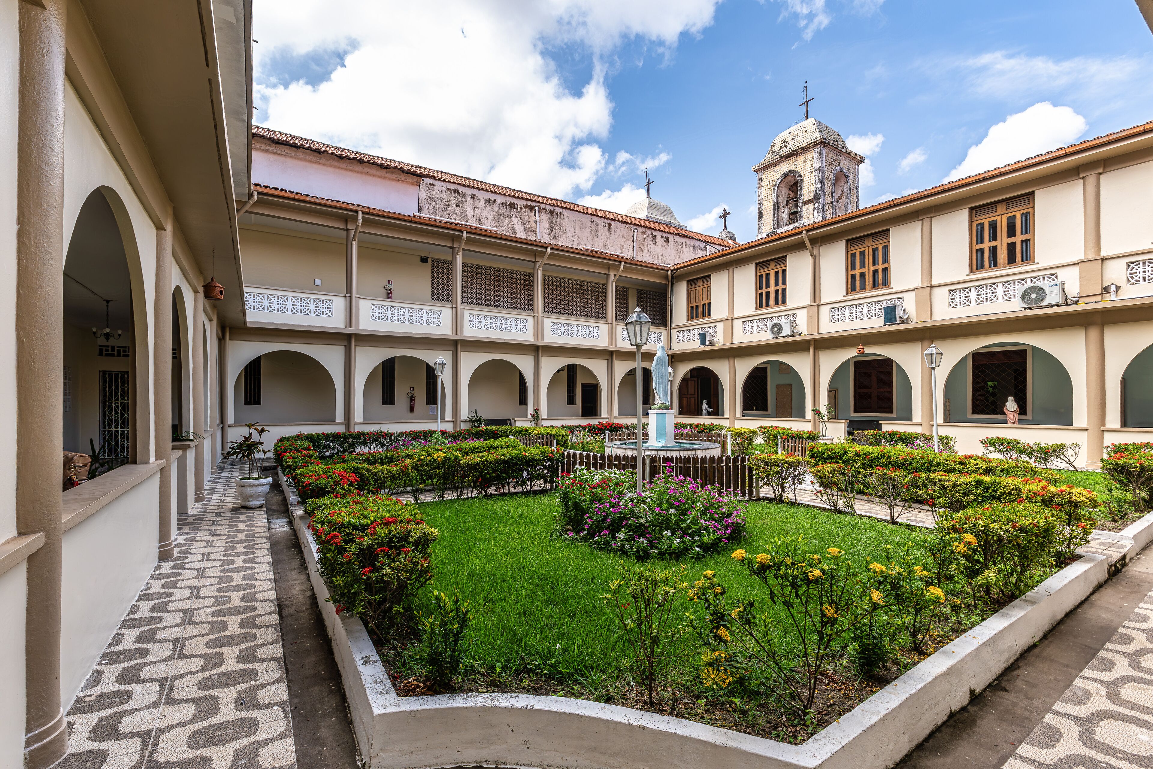 The convent and church of Nossa Senhora do Carmo at Praca Joao Lisboa in Sao Luis, Brazil