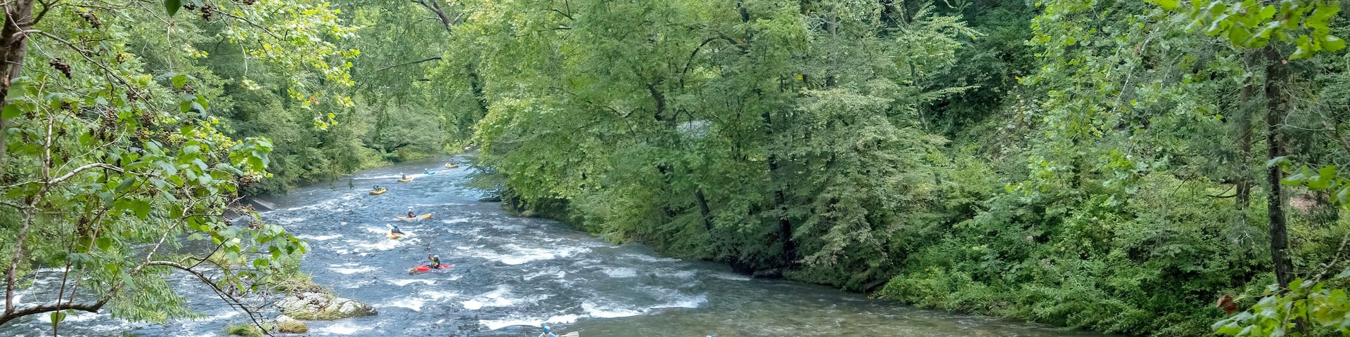 Kayaking on the Nantahala River, North Carolina