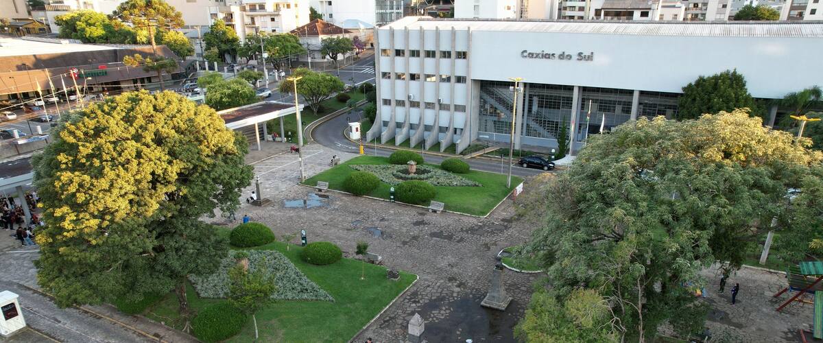 Prefeitura de Caxias do Sul, Brasil, Rio grande do Sul, drone view