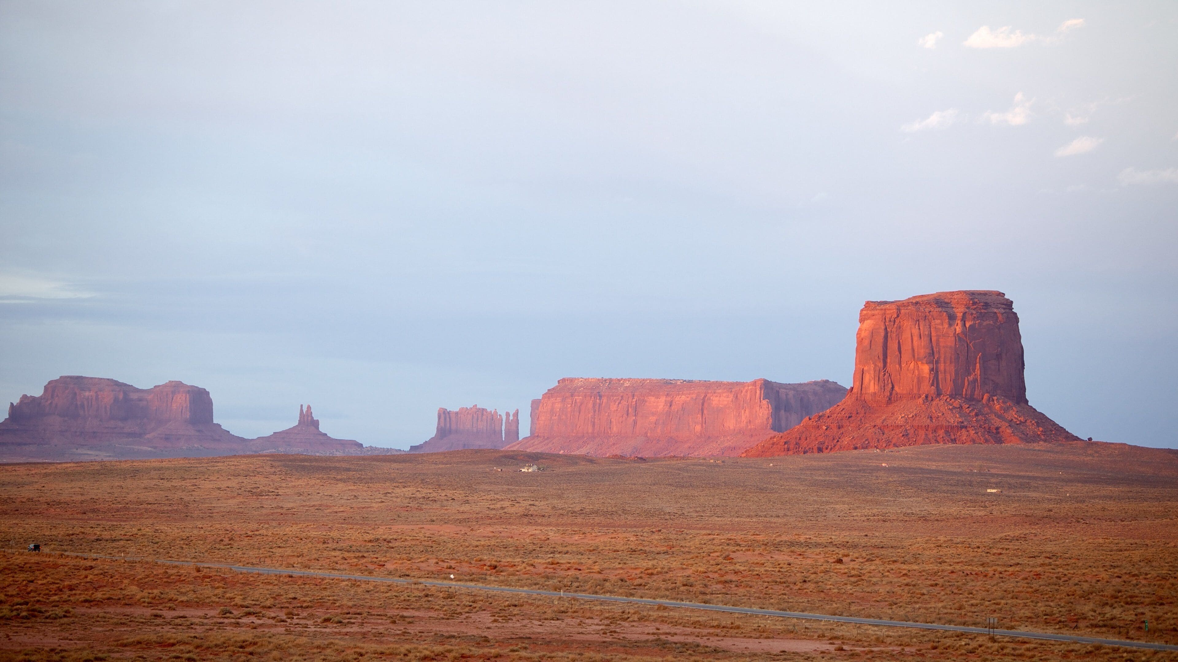 Monument Valley featuring a gorge or canyon, landscape views and tranquil scenes
