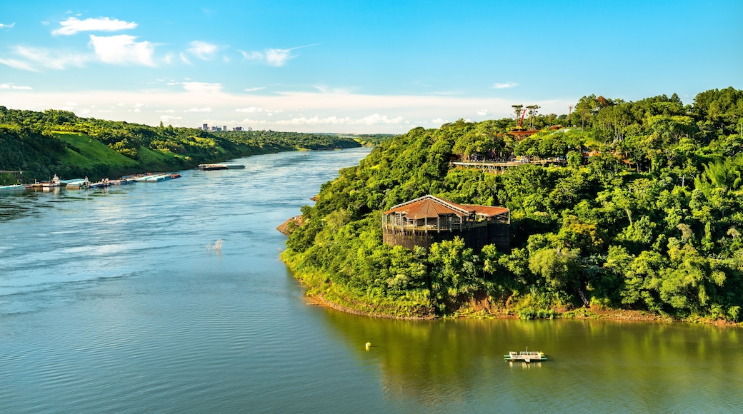 The triple border of Paraguay, Argentina and Brazil at the confluence of the Parana and Iguazu rivers