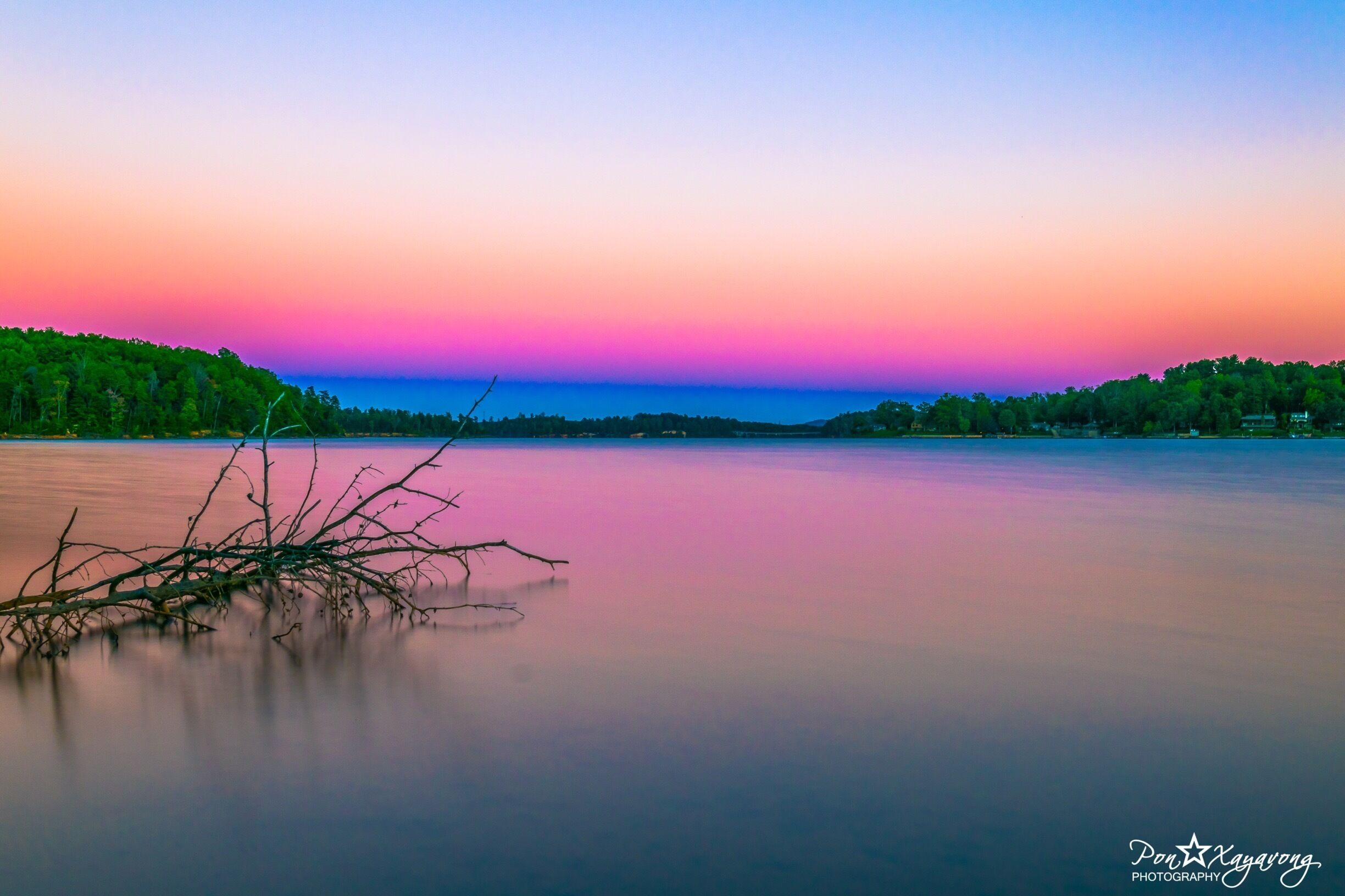 Beautiful Sunset at Lake James, North Carolina!
