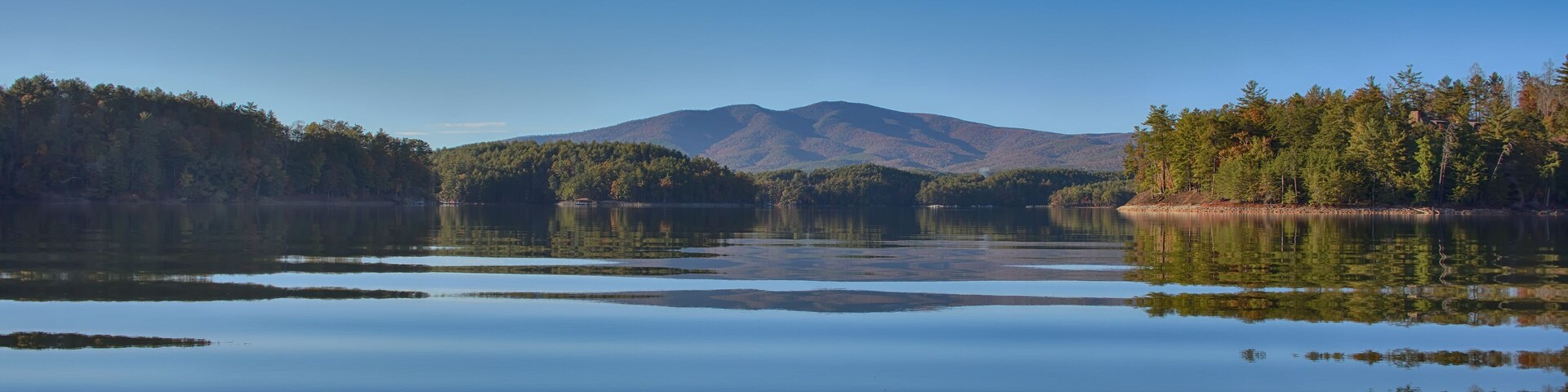"Looking West" Mount Mitchell in the distance from Lake James
