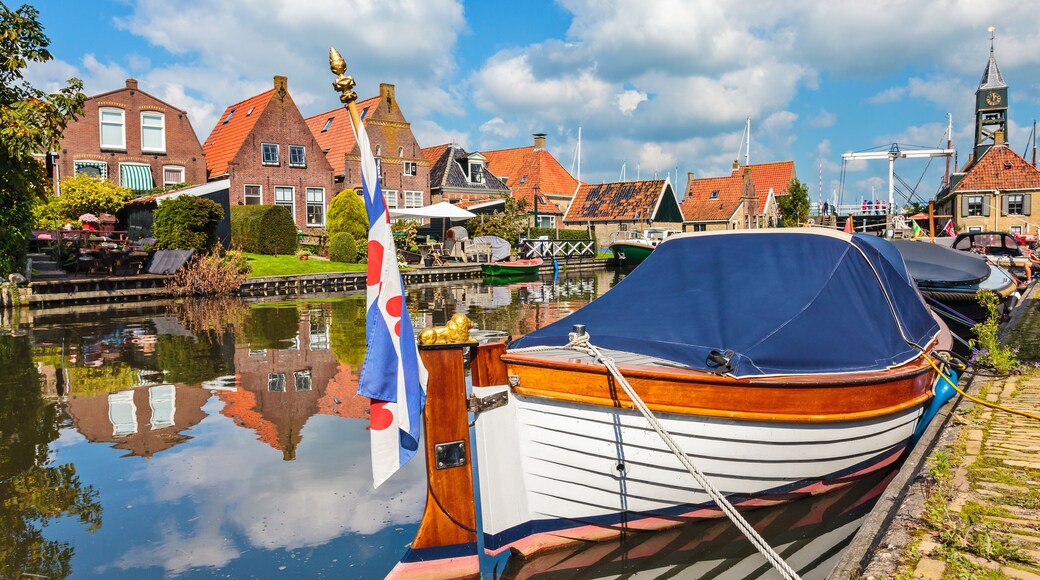 Classic sloop in Hindeloopen, The Netherlands