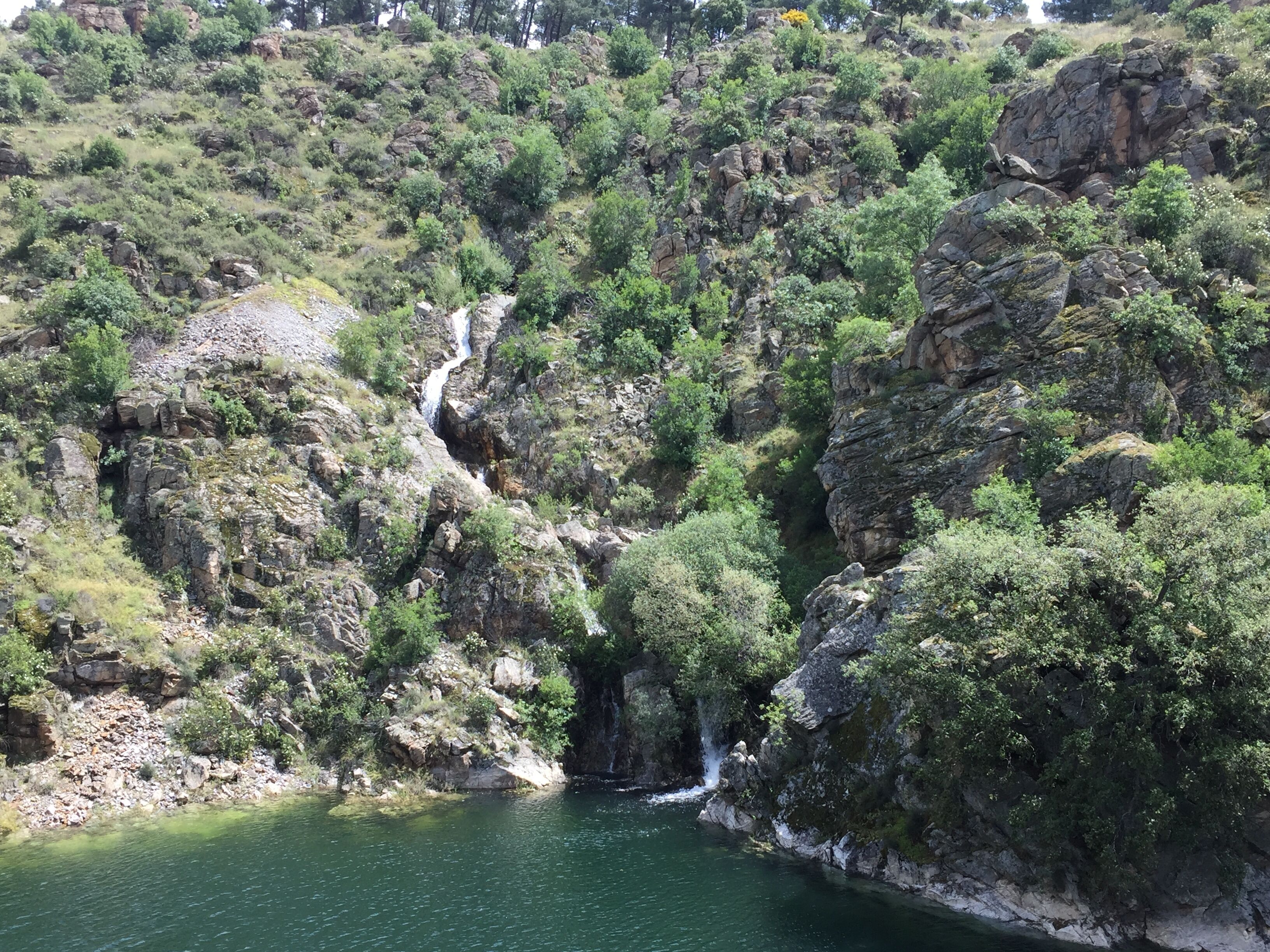 Cola del embalse de El Atazar en el río Lozoya (Comunidad de Madrid, España).