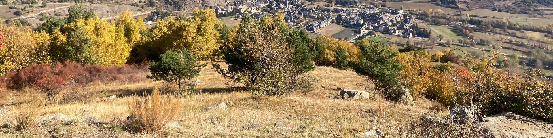Pyrenees mountains overlooking Alt Aneu village in Catalonia