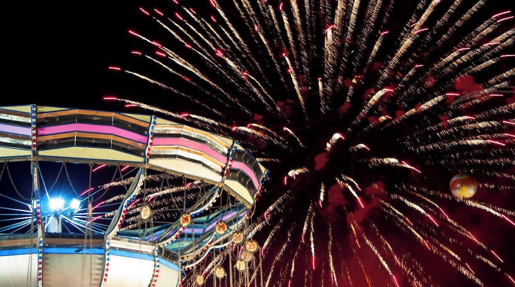 Fireworks at the luna park.
