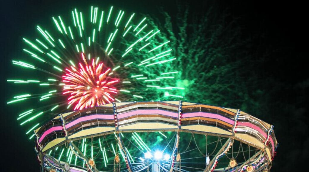 Fireworks at the luna park.