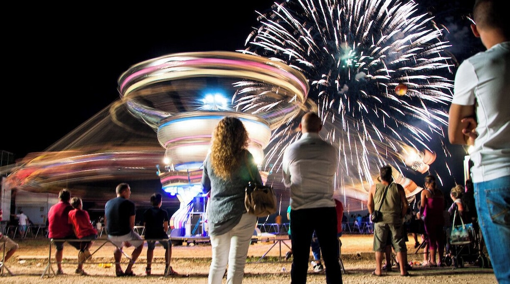 Fireworks at the luna park.