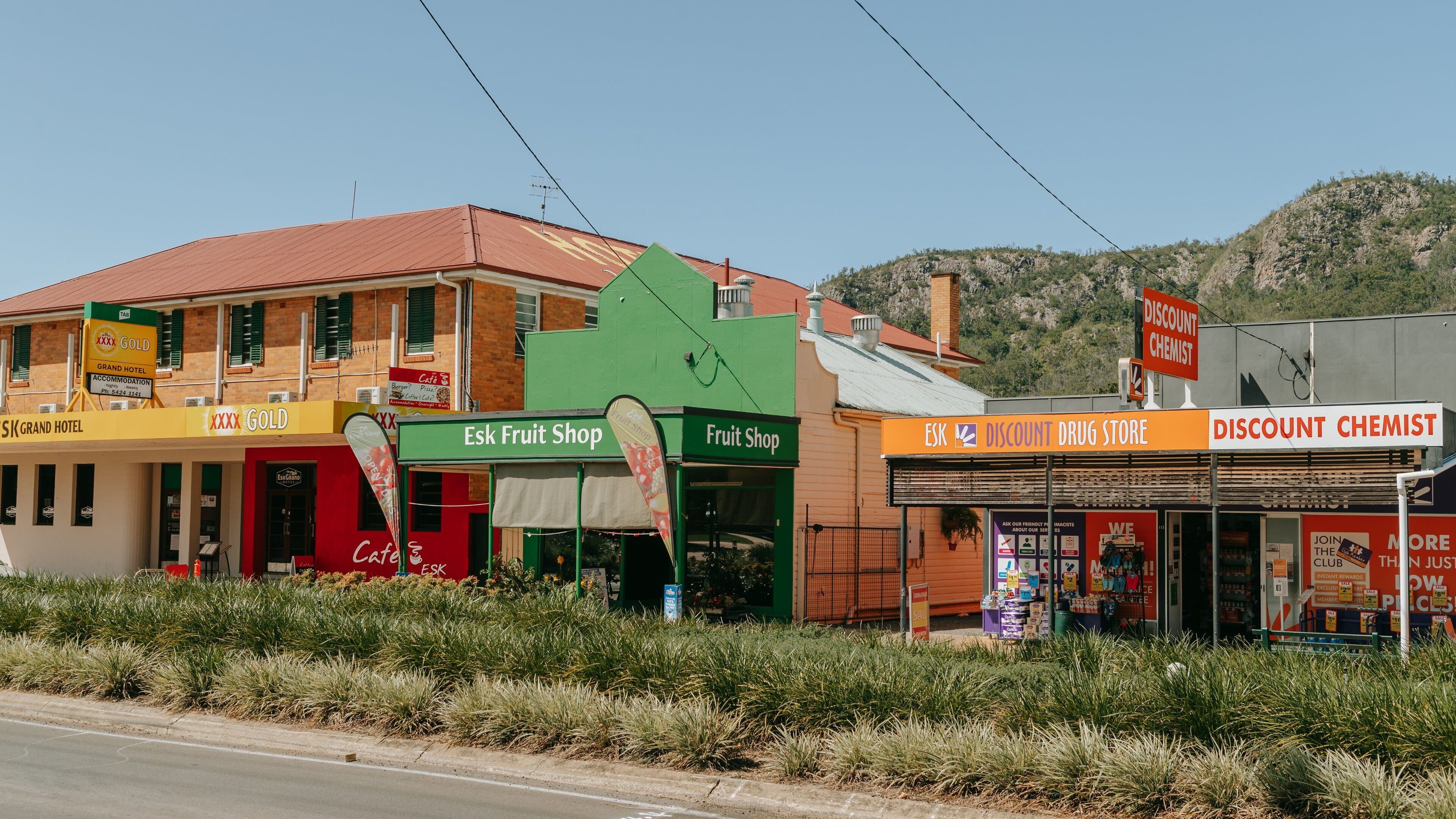 Esk featuring a small town or village