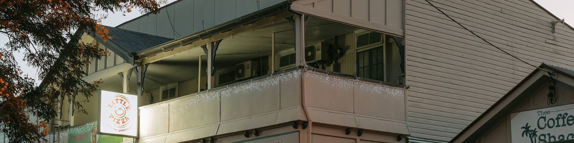 Toogoolawah showing a small town or village and night scenes