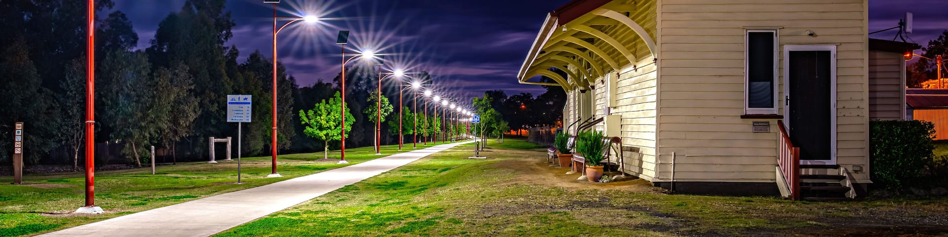 Toogoolawah, Queensland, Australia - Historical train station building along the Brisbane Valley Rail Trail