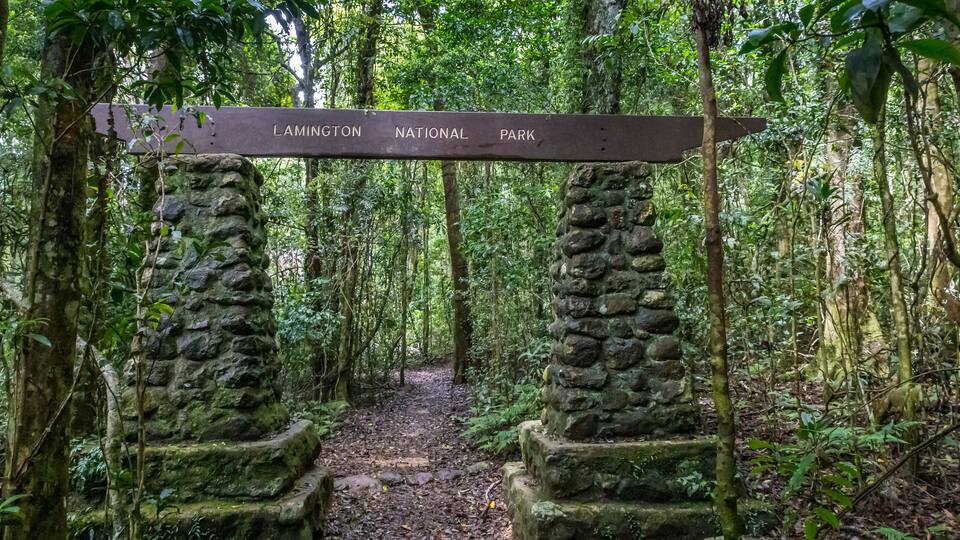 Entry Gate of Binna Burra Section of Lamington National Park, Queensland, Australia.