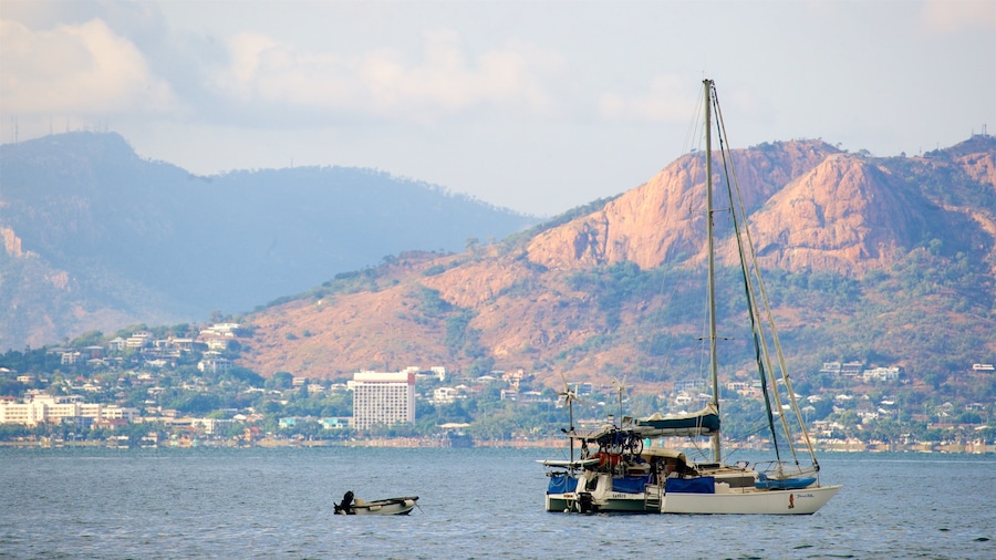 Picnic Bay featuring a small town or village, boating and a bay or harbor