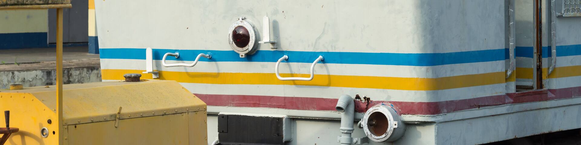 Old train abandoned near Gemas railway station, Malaysia