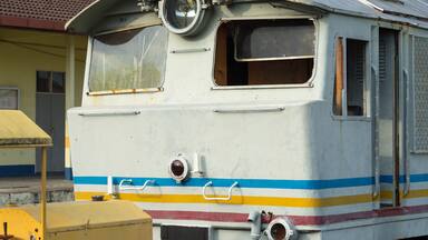 Old train abandoned near Gemas railway station, Malaysia