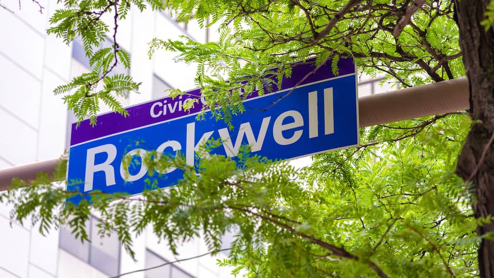 Rockwell Av., street sign in Cleveland