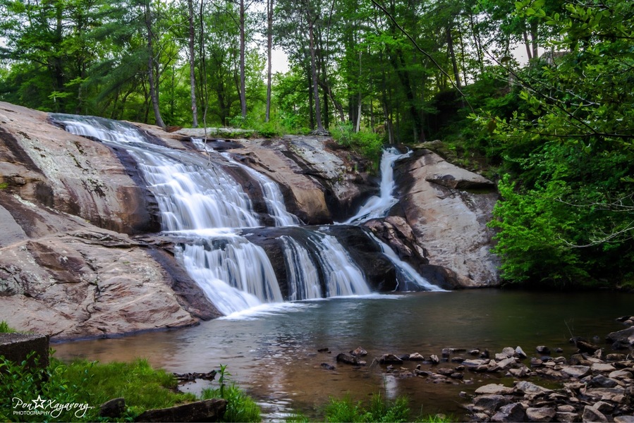 McGalliard Falls near a park in Valdese,NC