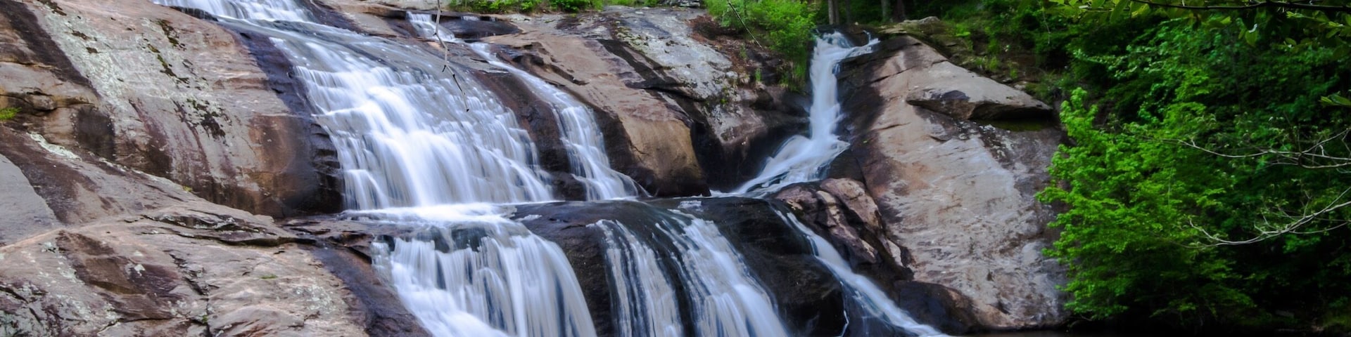 McGalliard Falls near a park in Valdese,NC