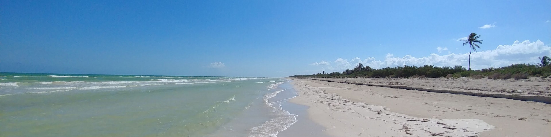 Beach in El Cuyo, Mexico