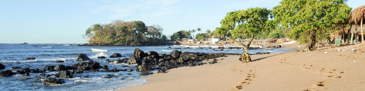 Footprint on the beach of Los Cobanos