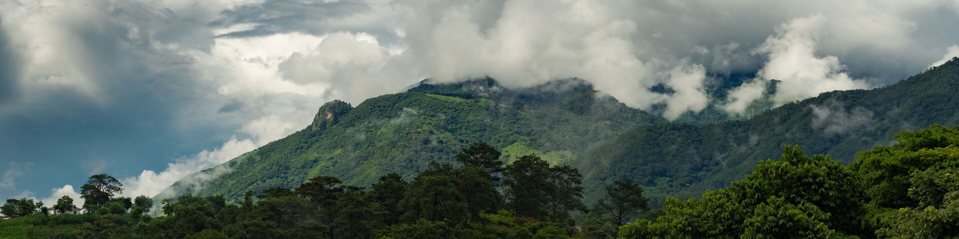 Cayaguanca Crag in the mountains of the north of Chalatenango, El Salvador, near the border with Honduras, Central America
