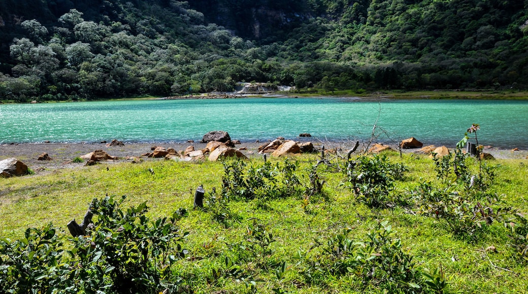 Old Volcano's Crater now Turquoise Lake, Alegria, El Salvador