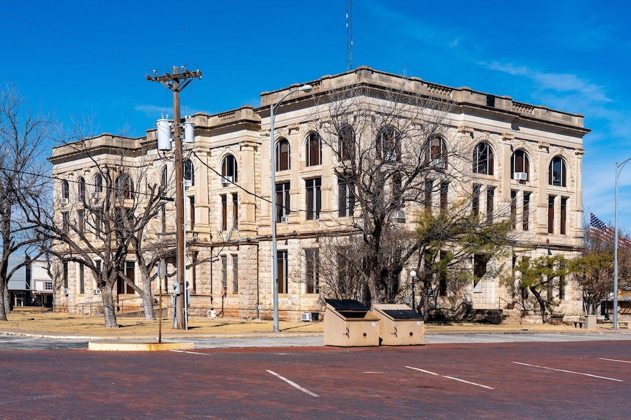 Haskell County Courthouse in Haskell, Texas