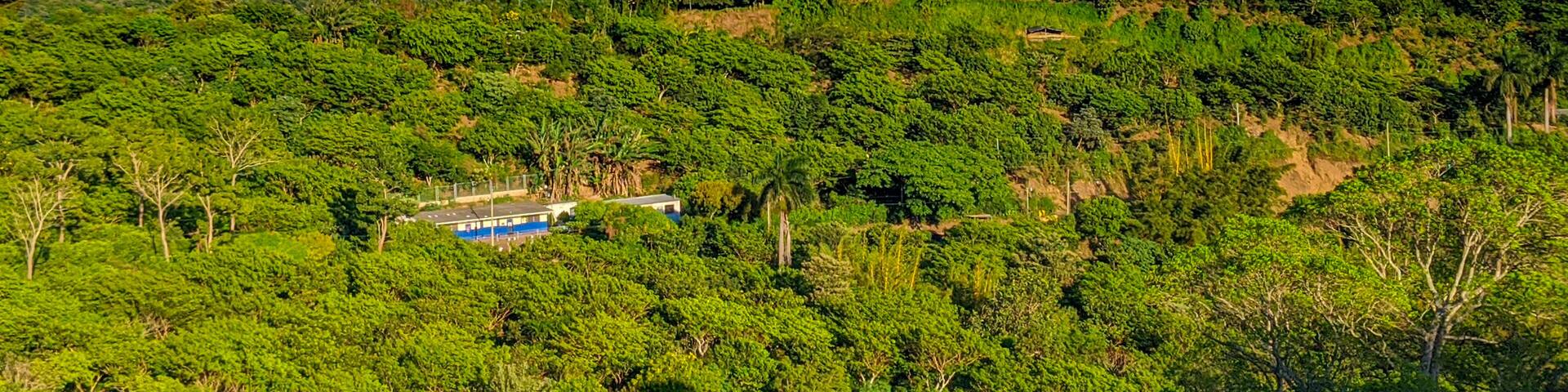 Volcán de Izalco cerro verde y volcán de Santa Ana visto desde mirador de Salcaotitan Sonsonate El Salvador