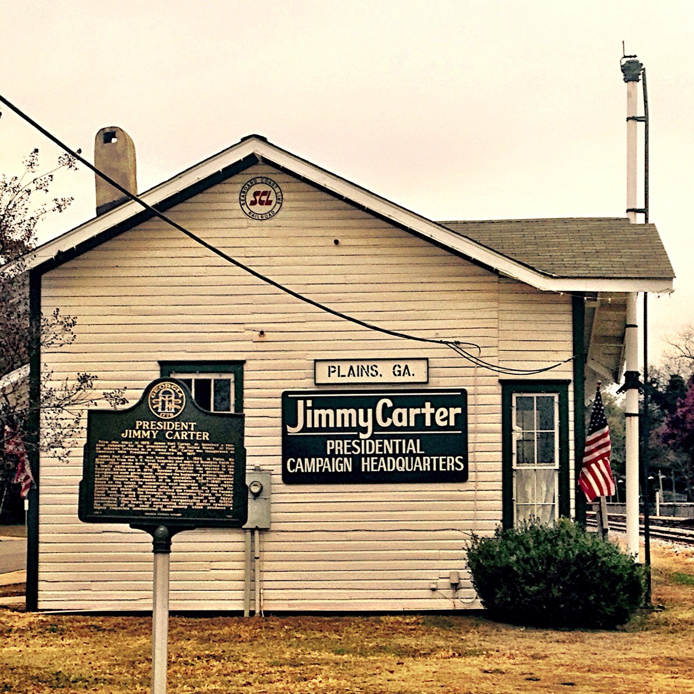 The original campaign headquarters of former President Jimmy Carter. 