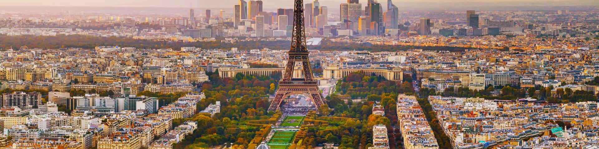 Aerial view of Paris