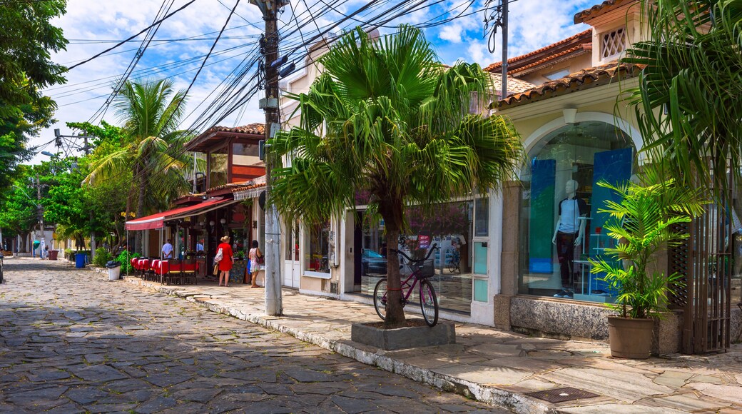 Stone street (Rua das Pedras) in Buzios, Rio de Janeiro. Brazil