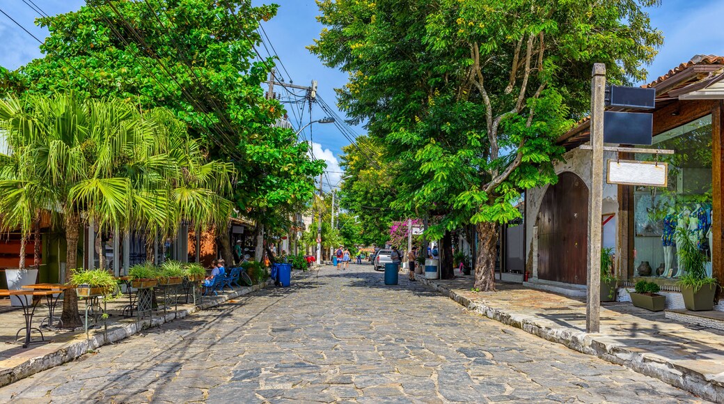 Stone street (Rua das Pedras) in Buzios, Rio de Janeiro, Brazil.