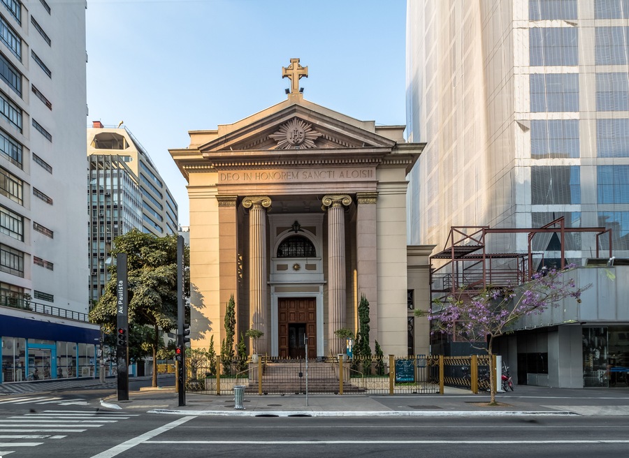 Sao Luiz Gonzaga Church at Paulista Avenue - Sao Paulo, Brazil