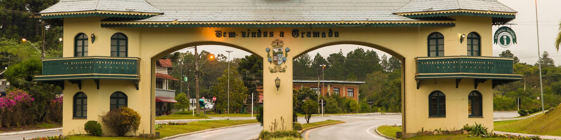 GRAMADO, RIO GRANDE DO SUL, BRAZIL - August 11, 2018: Gateway Po