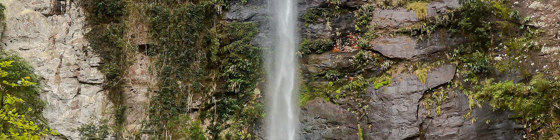 Stunning view of Forqueta Waterfall (Cascata Forqueta) in Maquiné, Rio Grande do Sul, Brazil