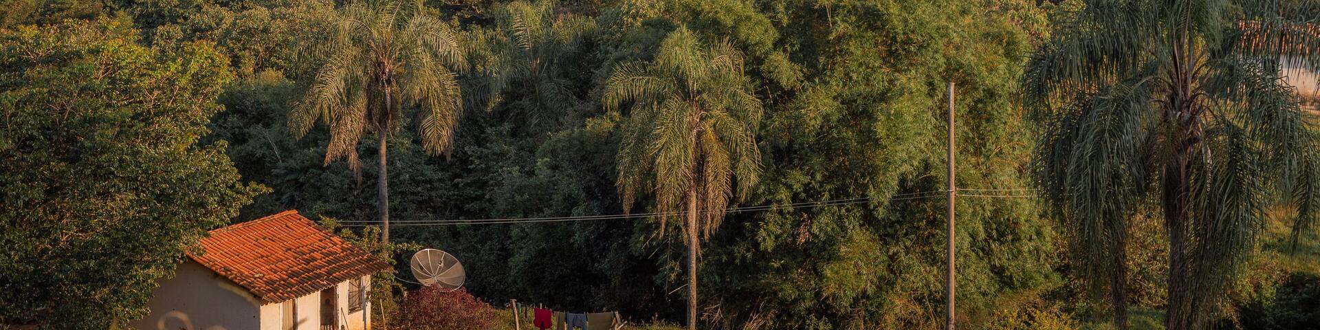 Bueno Brandão, Minas Gerais, Brasil: Casa simples na zona rural nas montanhas da Mantiqueira