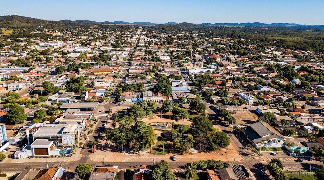 Bonito MS. Aerial view of the city of Bonito, state of Mato Grosso do Sul