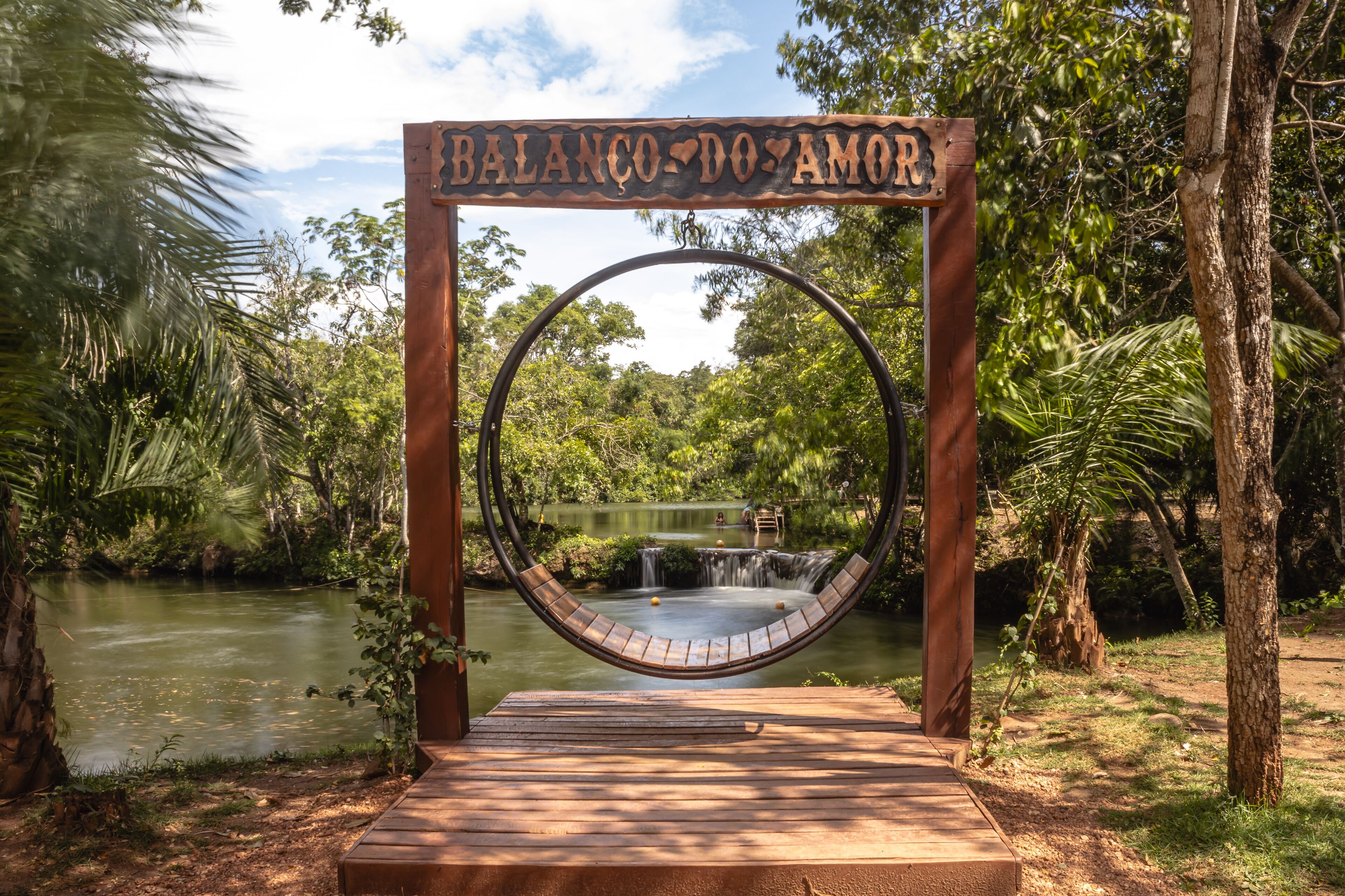 Cachoeira na cidade de Bodoquena, Estado do Mato Grosso do Sul, Brasil