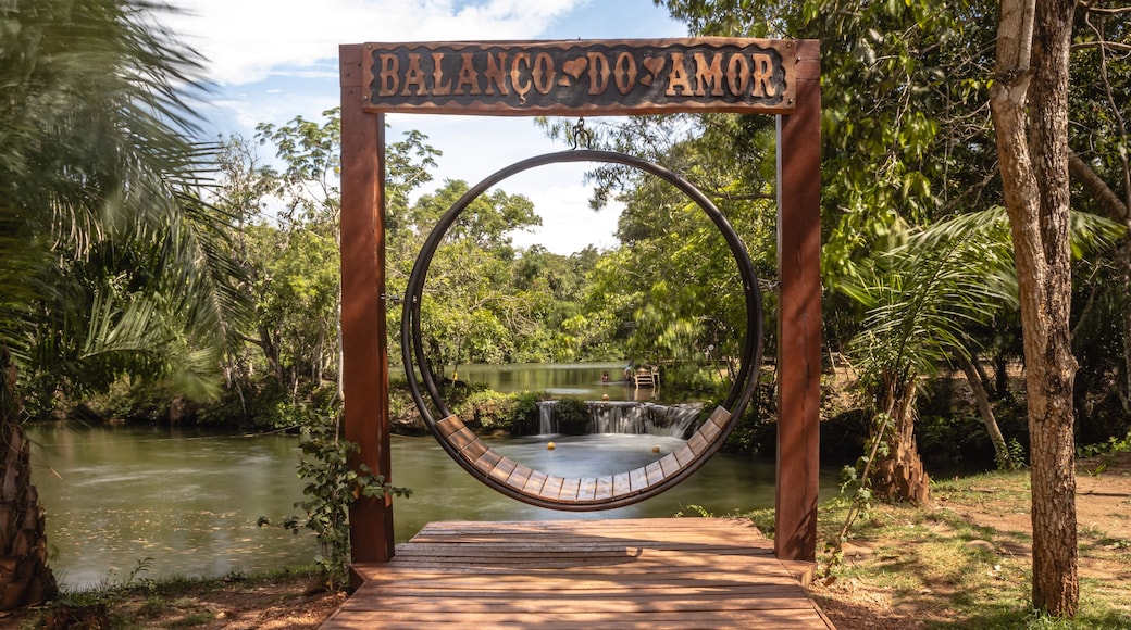 Cachoeira na cidade de Bodoquena, Estado do Mato Grosso do Sul, Brasil