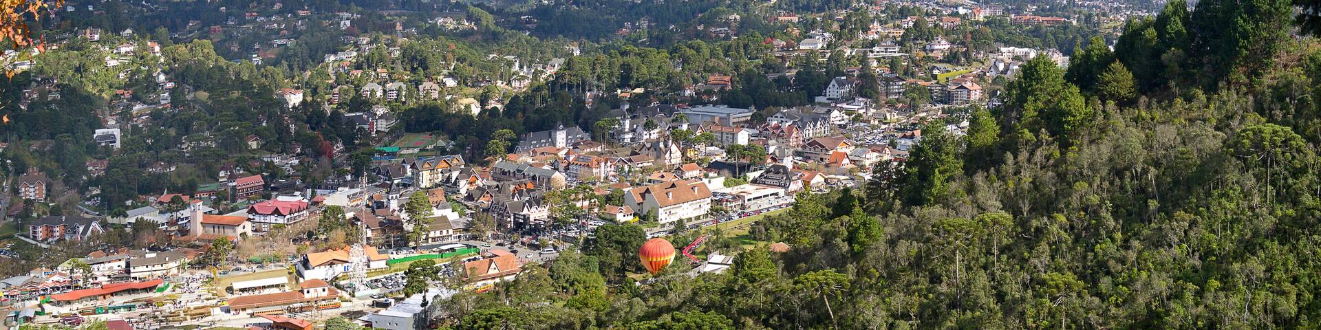View of the Capivari tourist village, Campos do Jordão, State of São Paulo, Brazil. June 1, 2022.
