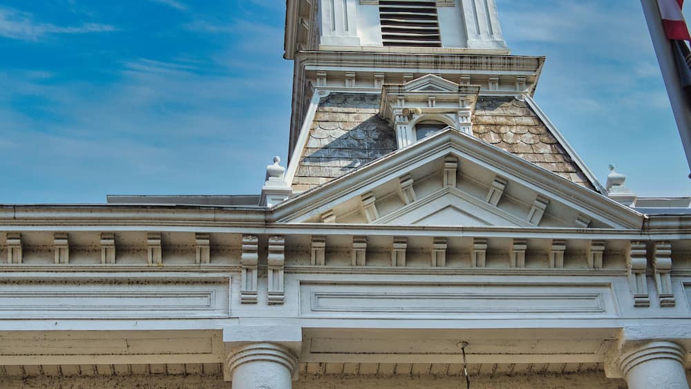 Morgan County Courthouse, East Main St. McConnelsville, OH. USA 2024