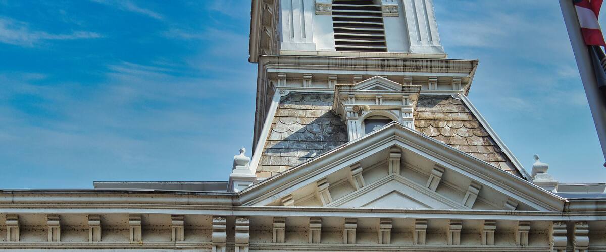 Morgan County Courthouse, East Main St. McConnelsville, OH. USA 2024