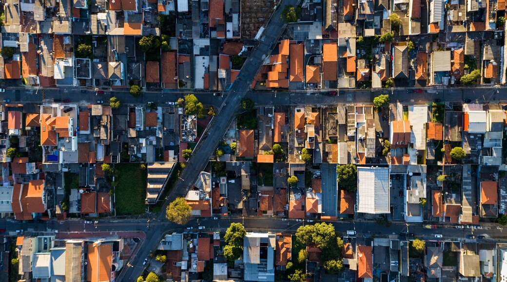 Top View of Itaquera District in Sao Paulo, Brazil