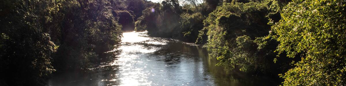Pardo River in Aguas de Santa Bárbara city, Sao Paulo state, Brazil