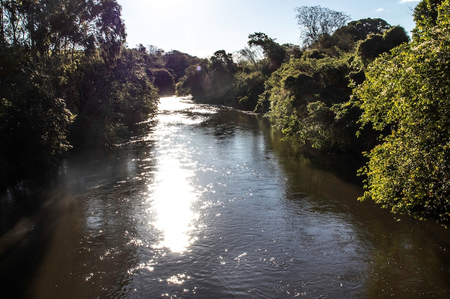 Pardo River in Aguas de Santa Bárbara city, Sao Paulo state, Brazil