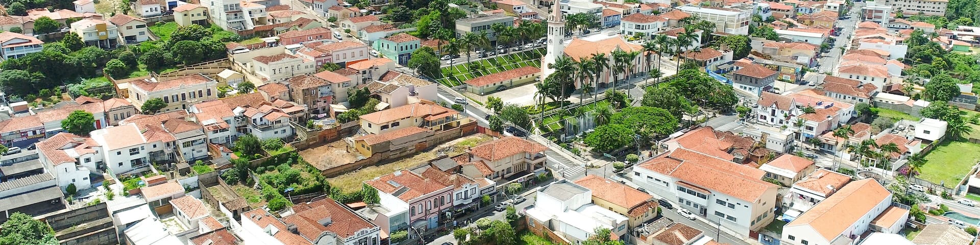 Aerial image of Jacutinga, city of Minas Gerais