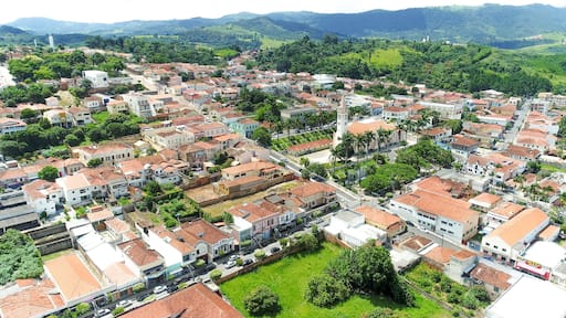 Aerial image of Jacutinga, city of Minas Gerais