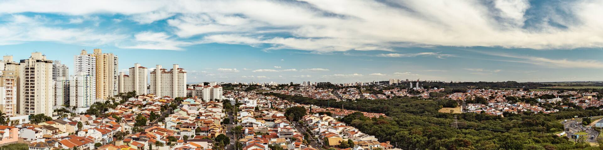 Panorama do bairro de Mansões santo Antonio e Santa Genebra em Campinas São Paulo