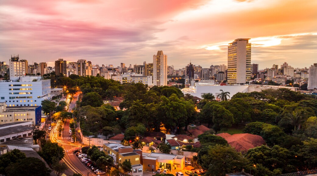 Sunset view of Belo Horizonte, Minas Gerais, Brazil.